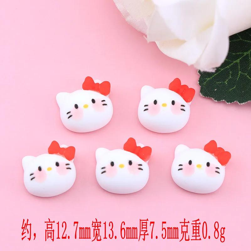 20 Pieces Of Cartoon Small Dog Cute Animal Series Resin Handmade Diy Jewelry Gifts Hair Clip Accessories