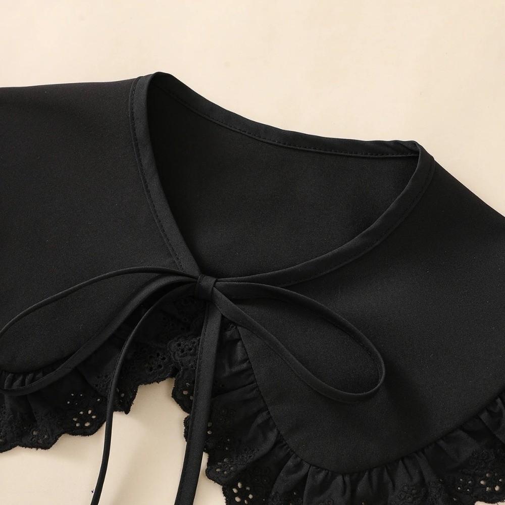 Elegant Detachable Collar Sweet Ruffled Shawl Fashion Blouse Shoulders Fake Collar All Matching
