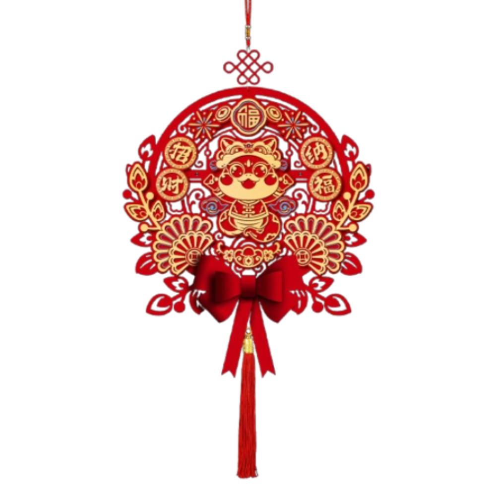 Chinese Style Snake Year Fu Character Pendants Spring Festival Supplies  New Year Decoration