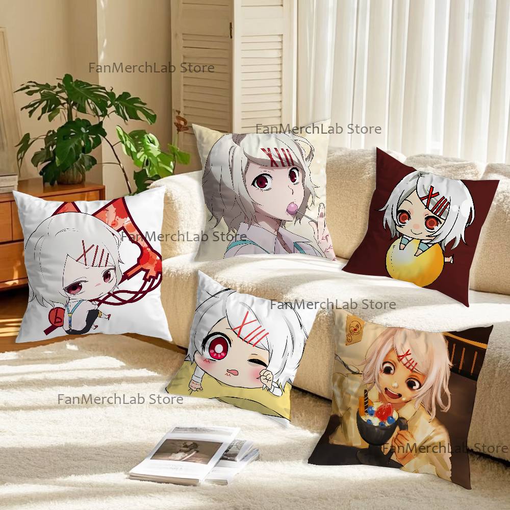 JJuuzou Anime SSuzuyaS Kissen Für Schlafzimmer Auto Café Raum und Wohnzimmer Sofa Dekorative Kissenhülle Hülle