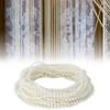 10m Long Bead String ABS Imitation Bead Decorative String for Ornament Home DIY ToolBeige