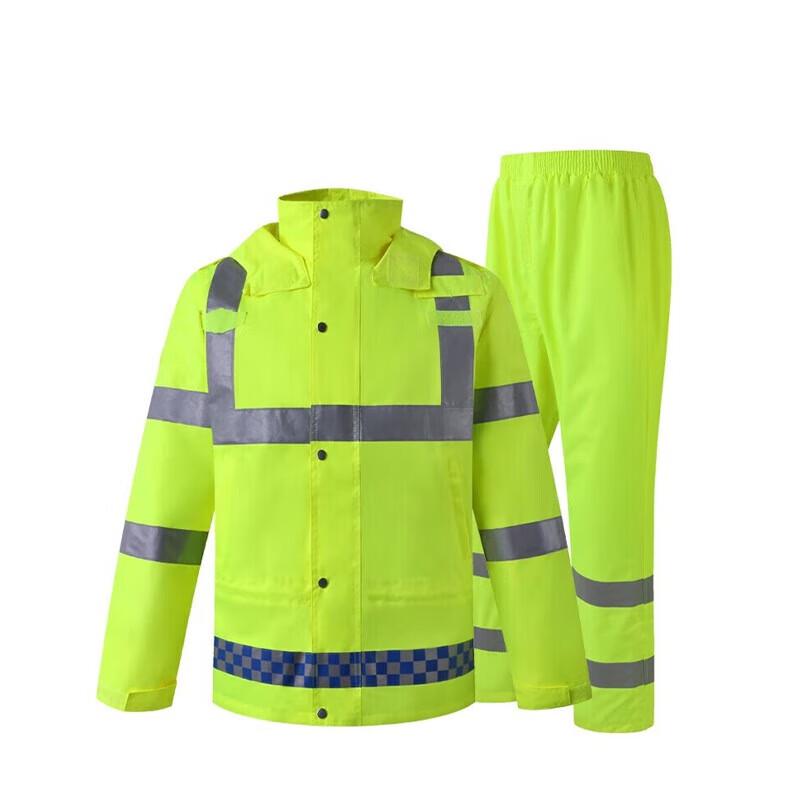 Reflective Safety Raincoat Set