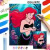 The Little Mermaid Oil Painting Art Kit Handmade Painting Diy Home Decoration