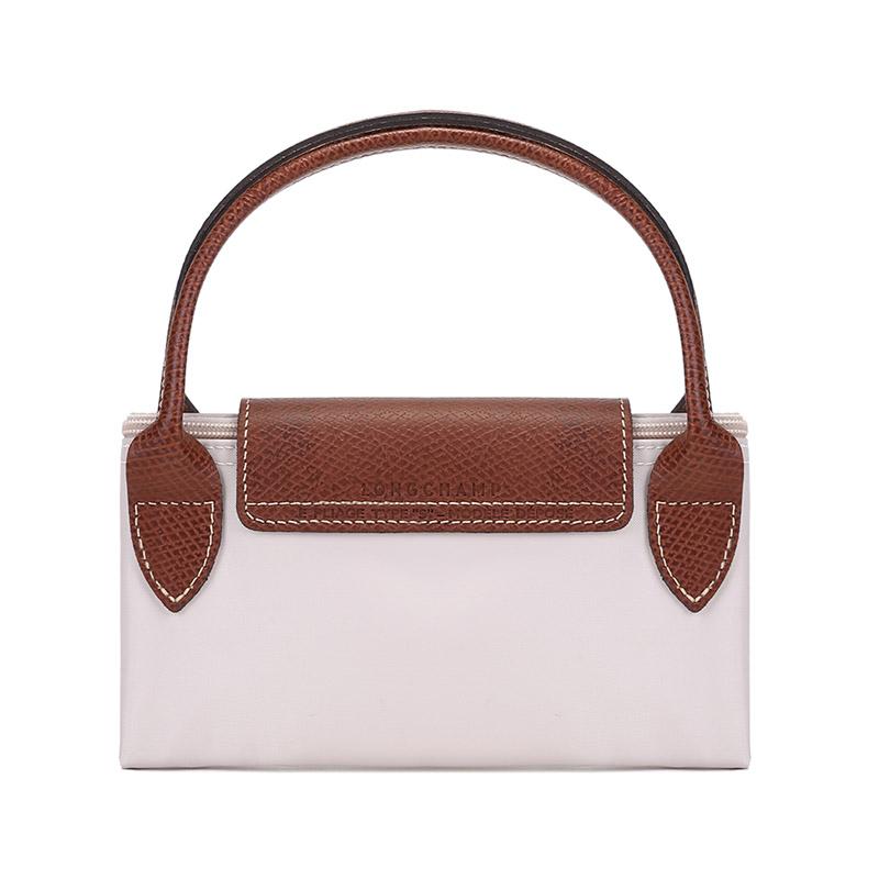 Longchamp Le Pliage 23 Short Handle Canvas And Leather Tote Bag Small Women tote bags Paper 1621089555