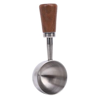 Short Wooden Handle Bean Tea Scoop 15/30ML Capacity Kitchen Utensil Spoon  For Ground Coffee