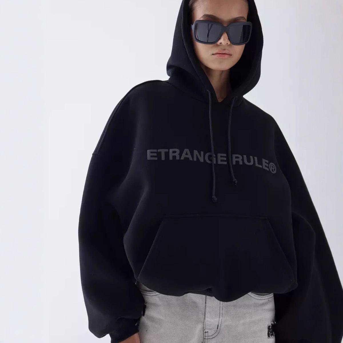 Бренд BF уличный стильный handsome 2025 сезон утолщенный худи свободный и тонкий взрыв S