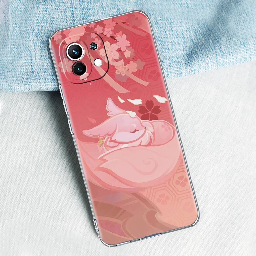 Genshin Impact Logo For Poco X5 X3 NFC F5 F4 F3 M3 Clear Phone Case For Xiaomi 12T 12 13 Lite 11 Ultra Mi 10T 5G 11X Pro Cover