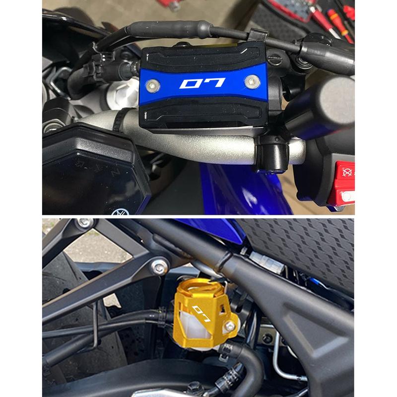For Yamaha MT07 MT 07 FZ07 2014-2024 2021 2022 2023 Motorcycle Accessories Front Rear Brake Fluid Reservoir Cover Engine Oil Cap