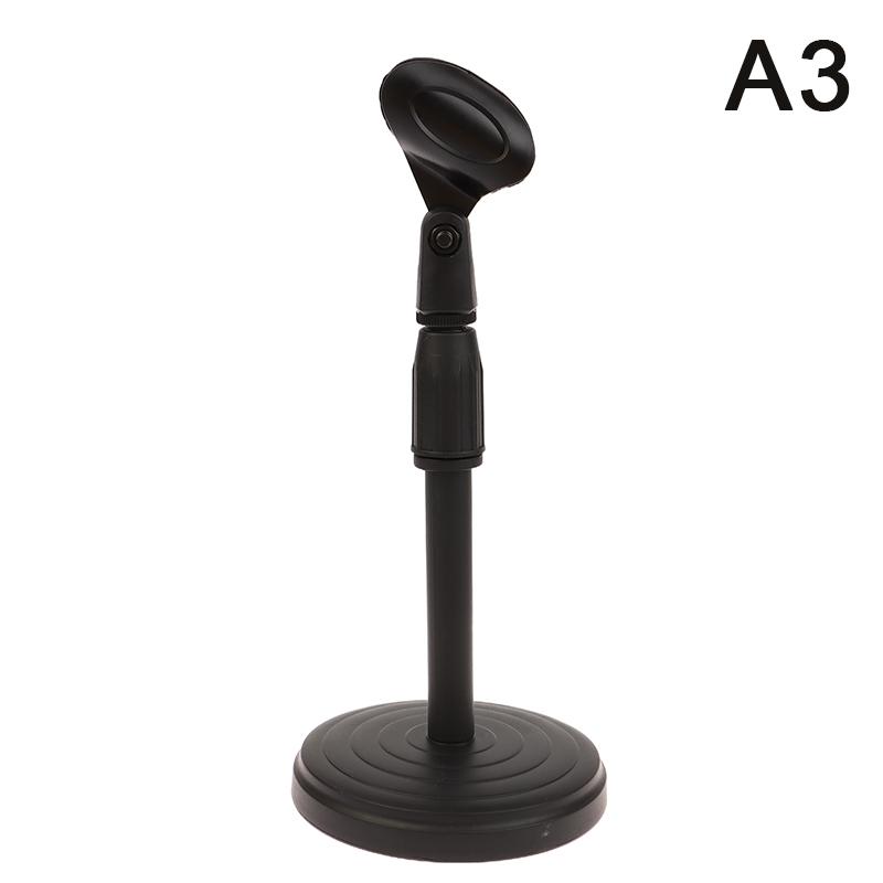 Adjustable Microphone Stand Desktop Tripod Mini Portable Mic Stand Holder Mic Clip Holder Bracket Lightweight For Live