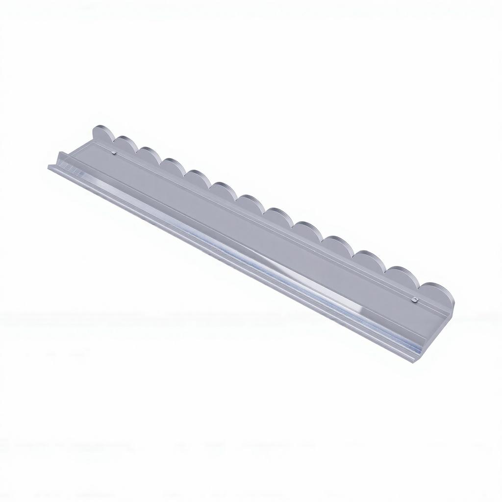 Clear Mahjong Rack with Pusher Acrylic 17.5 Inch Magnetic Scalloped Mahjong Tile Holder for Family Board Game