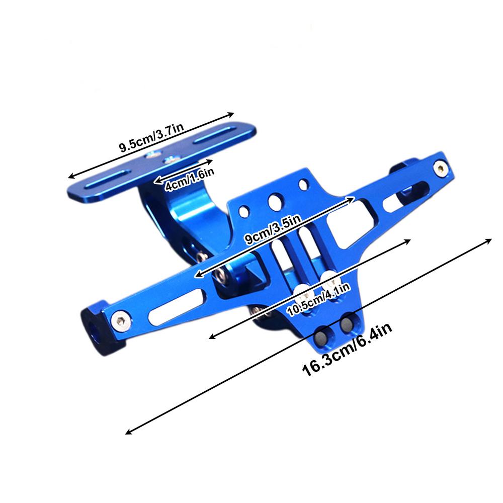 Motorcycle License Plate Bracket Aluminum Alloy Plate Motorcycle License Holder Number Plate Mount Rack Motorcycle Accessories