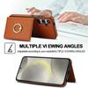 Applicable To iPhone15 Card Case 14Pro Solid Color Ring Buckle Card Change Bag Anti-drop Protective Case Google 8A