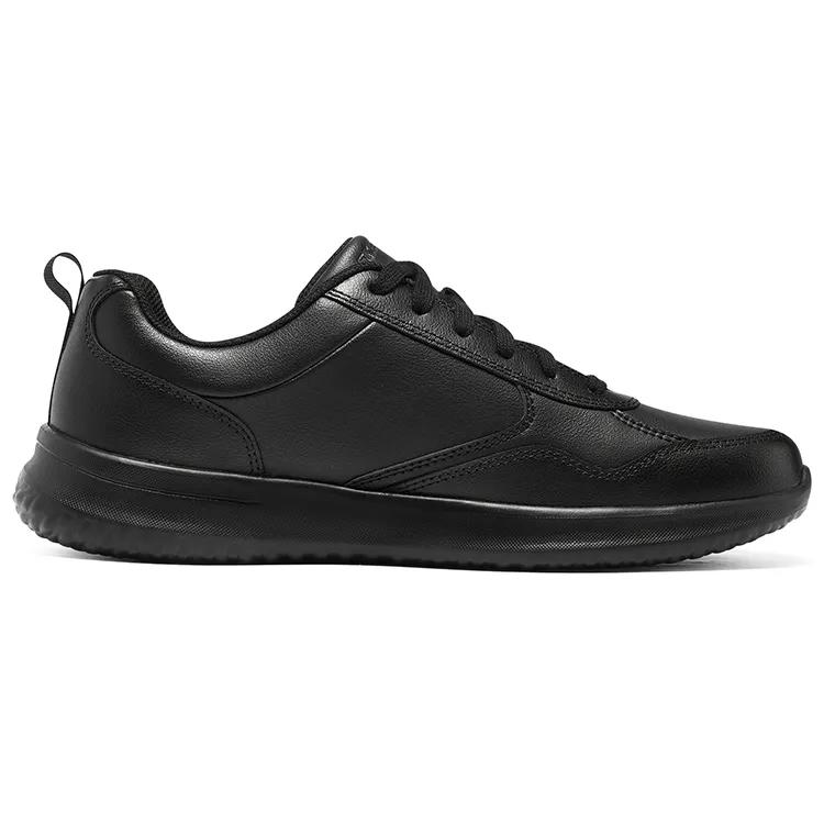Skechers Delson 1.0 Business Comfortable Round Toe Lace-Up Soft Sole Wear-Resistant Low-Top Casual Shoes Men’s All Black (Unisex)