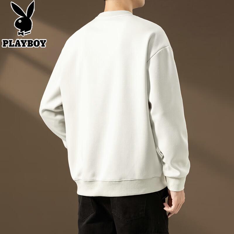 Playboy Men's Patchwork Crewneck Sweatshirt
