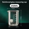 Glass Measuring Cup High Borosilicate Clear Scale Cup Heat-resisting Laboratory Beaker Kitchen Baking 50/100/150/250/500ML