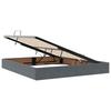 Ottoman Bed Frame with Storage Dark Grey 180 x 200 cm Velvet