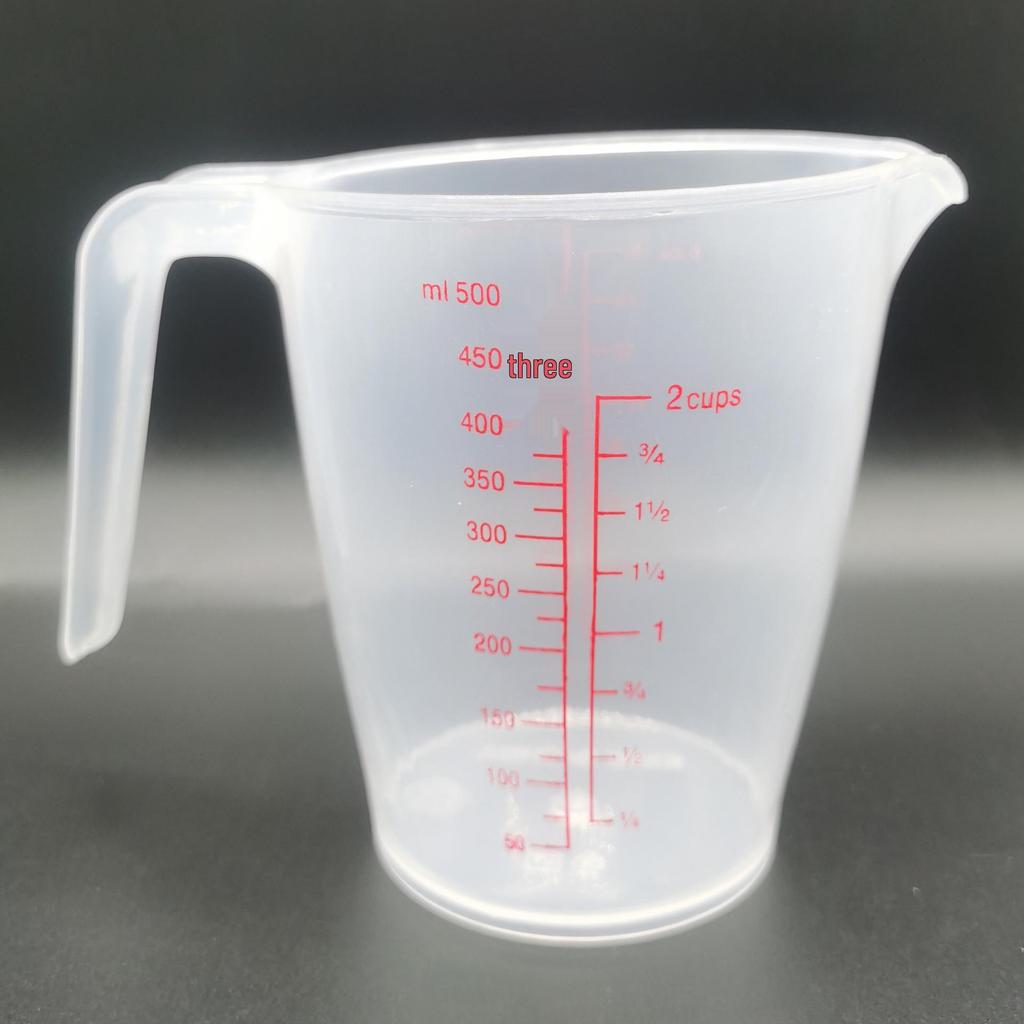 250ml/500ml/1000ml Graduated Plastic Measuring Cup | 1L/1.5L/2L Lab & Baking Measuring Cups