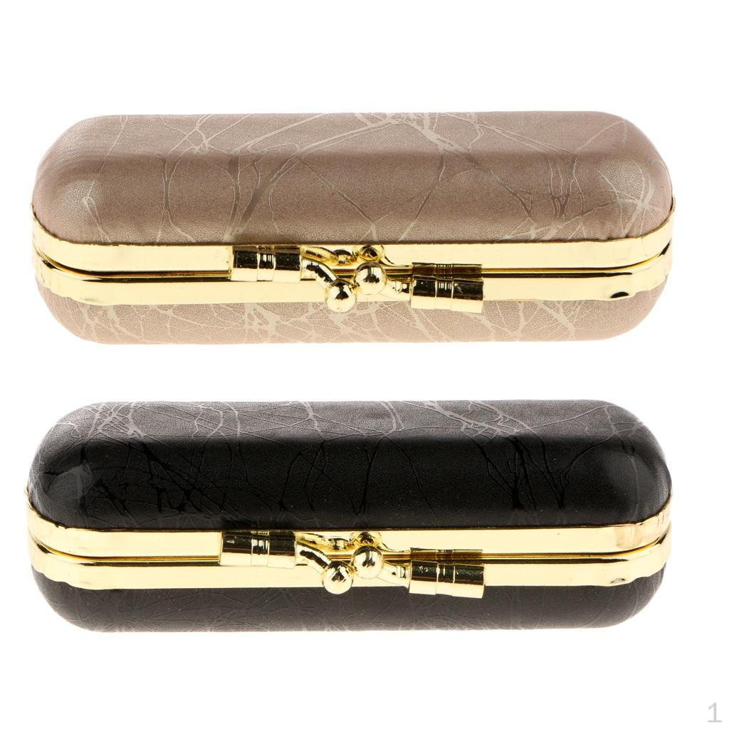 

2PCS PU Leather Case Storage Makeup Holder Box Portable
