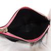 Used 12695 Small Vertical Trifold Wallet 107.55GS97 7942 Calfskin Black Repeat Anagram Pink Women's from Japan AUTHENTIC