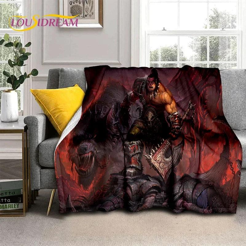WOW, World of Warcraft Demon Hunter, Lich King Game Flannel Blanket for Beds Bedroom Sofa Picnic,Throw Outdoor Leisure 013
