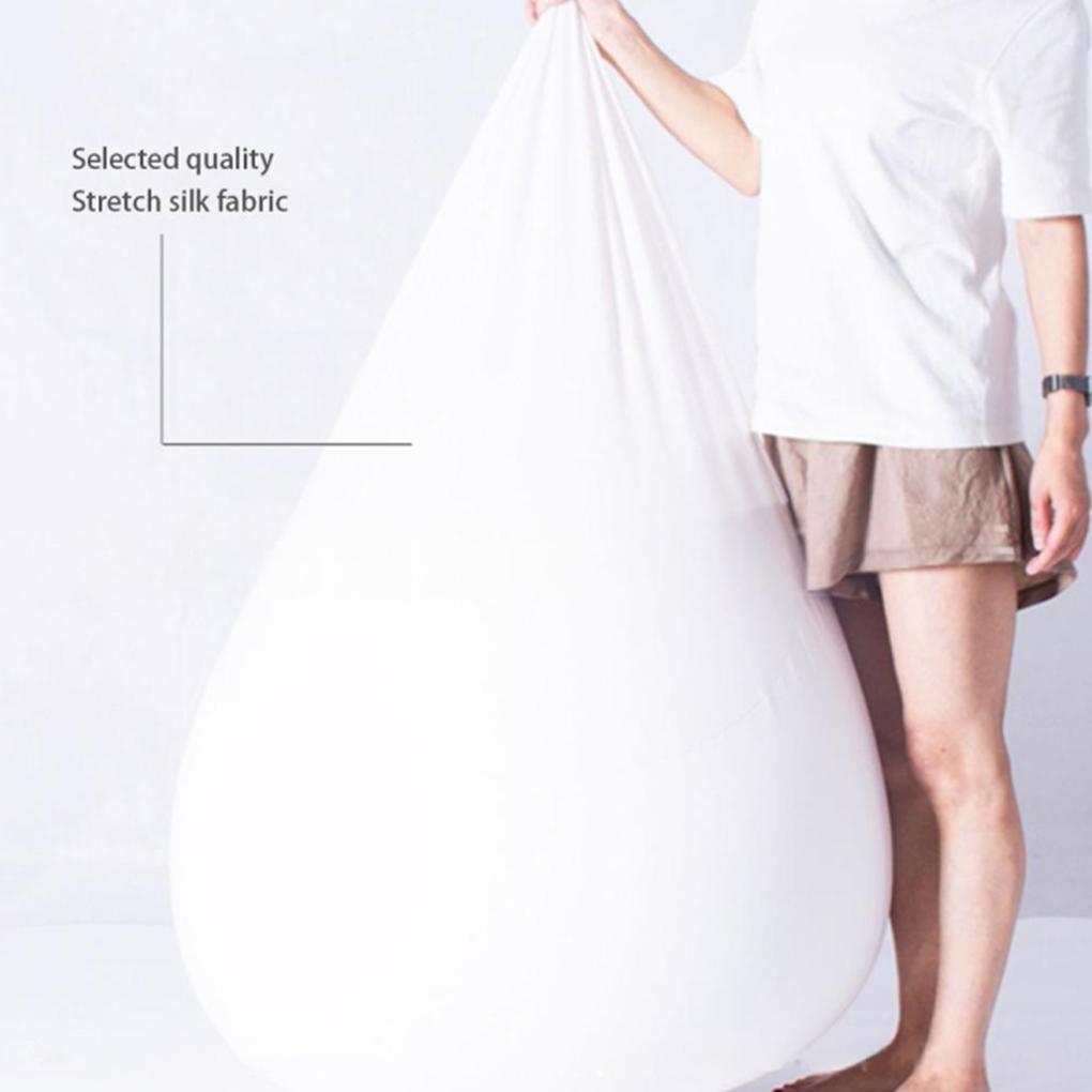 Bean Bag Chair Cover Living Room Hotel Sofa Liner Reusable Beanbag Household Solid Color Decorative Dust-proof Slipcover
