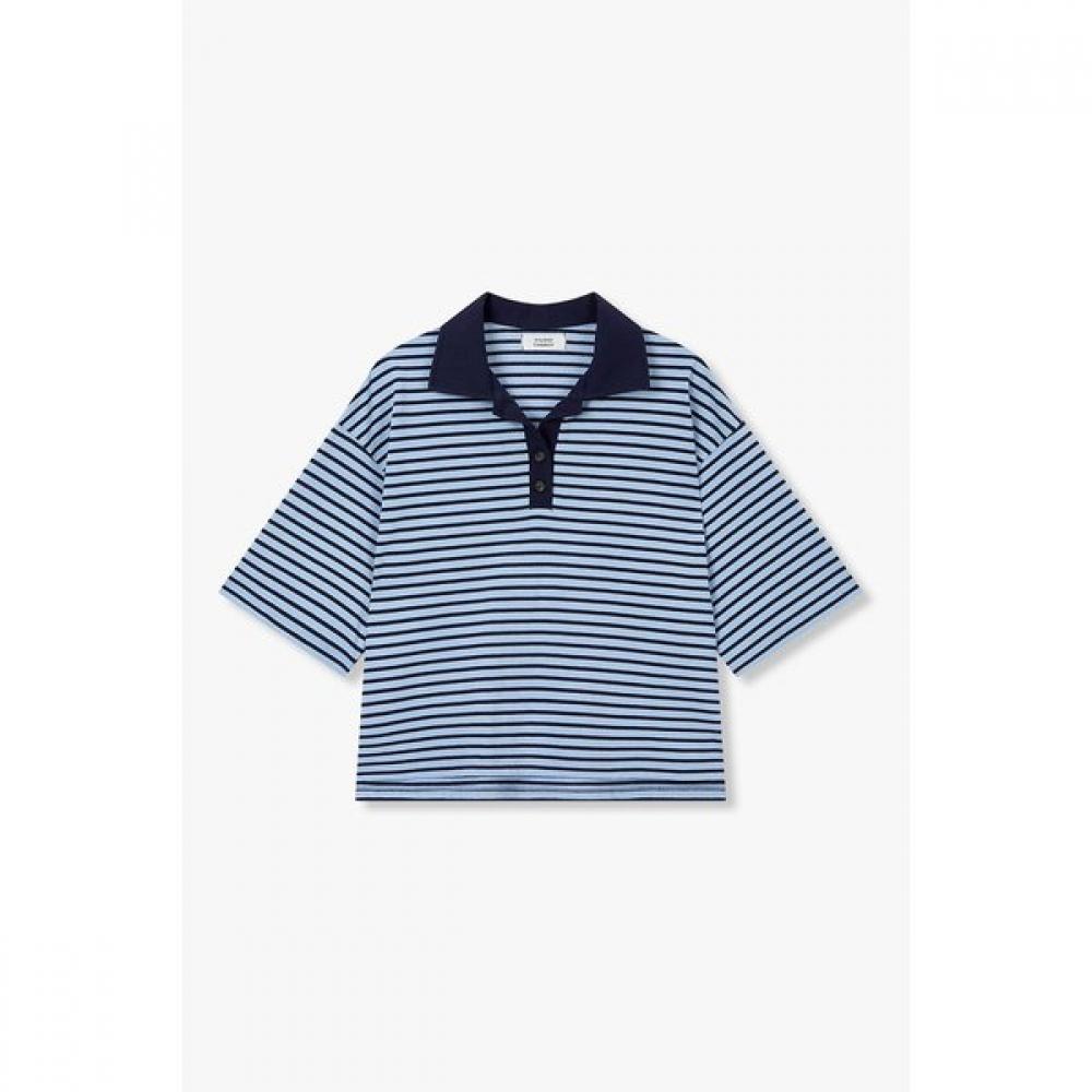 STUDIO TOMBOY STripe Collar ShorT Sleeve T shirT 9176222999