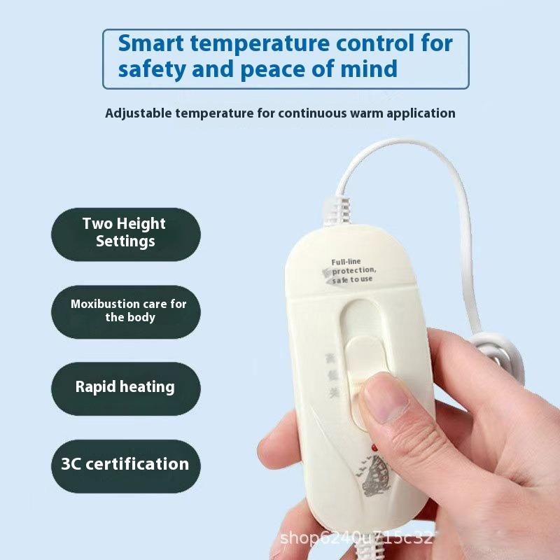 Electric Heating Moxa Velvet Seat Cushion Heating Wormwood Moxibustion Pad Office Home Sitting Moxibustion Adjustable Temperature Heating Seat Cushion
