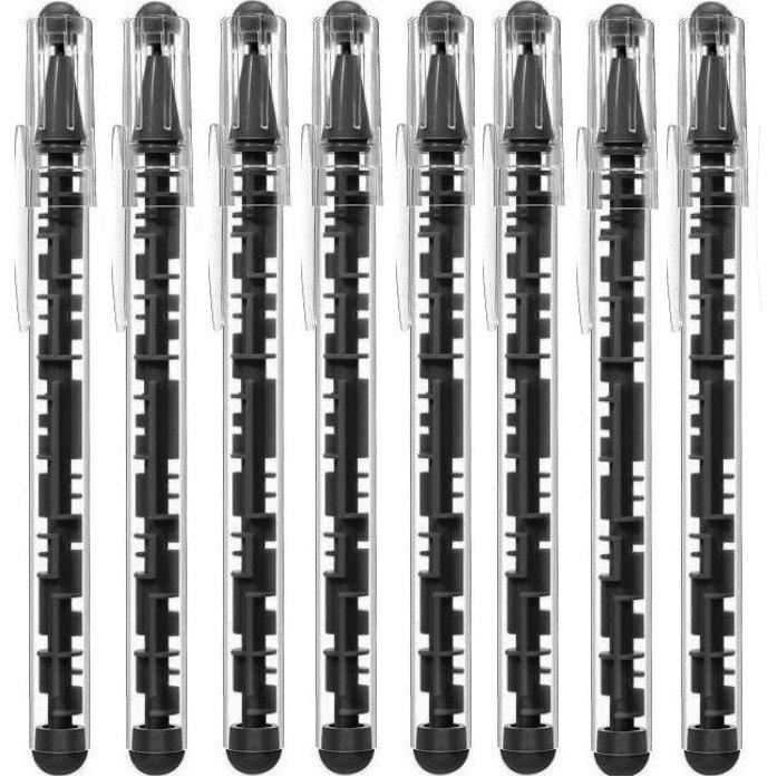 

Lacquered Black Ballpoint Pen in Various Shades of Black Black Core