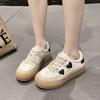 Fashion 2025Autumn Women New Casual Flats Shoes Lace-up Round-toe Platform Sneakers High Quality Non Slip Woman Vulcanized Shoes Zapatos