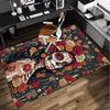 Day Of The Dead Celebration Office Rug Chair Mat, Entryway Carpet, Suitable for Front Door, Bedroom, Living Room, Desk, Holiday Gift