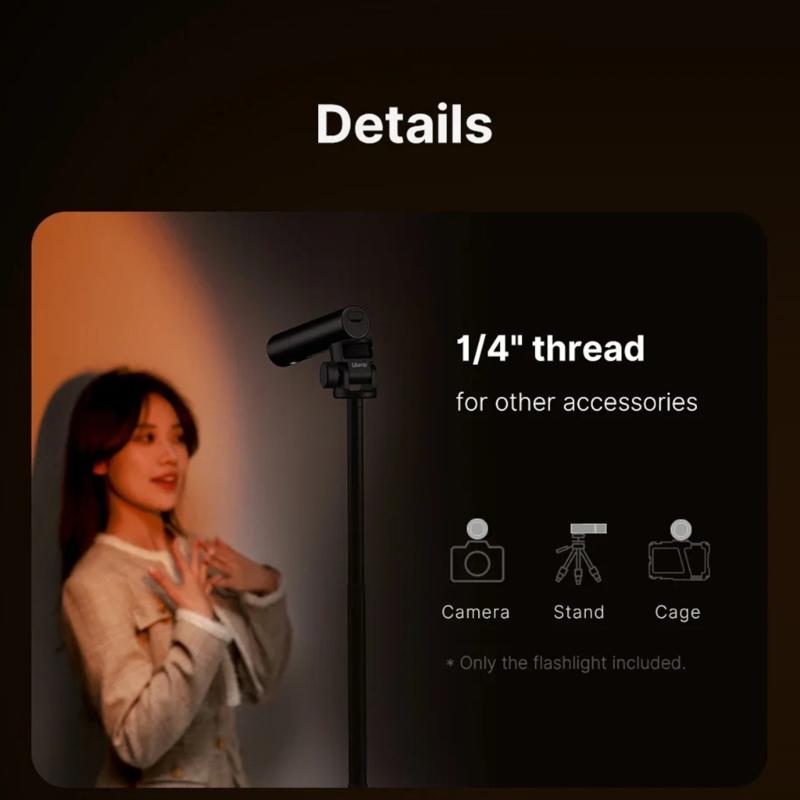 Flashlight Zoomable Photography Light High Intensity LED Fill Light Enhances Photography In Any Setting