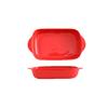 Ceramic Binaural Baking Pan Cheese Baked Rice Bowl Creative Baking Pan Oven Bowl Nordic Style Plate Household Restaurant Hotel Plate