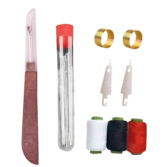 34Pcs/37Pcs Sewing Tool Set Needles Thread Hand Repair Tools Portable Sewing Kit Needle Threader Seam Remover Included DIY Craft Set