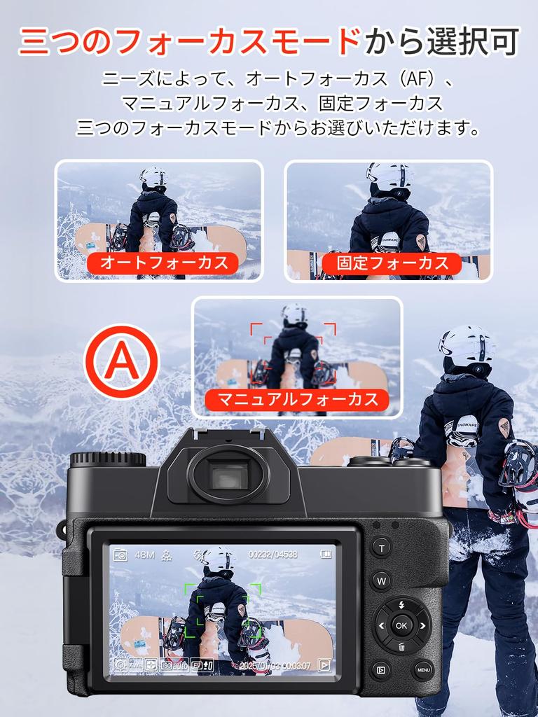 Moledro 4K Digital Camera with Wi-Fi Transfer, 48MP, 180° Rotatable Display, 32GB Micro SD Card, 16x Digital Zoom, Autofocus, HDMI Output, 3-Inch