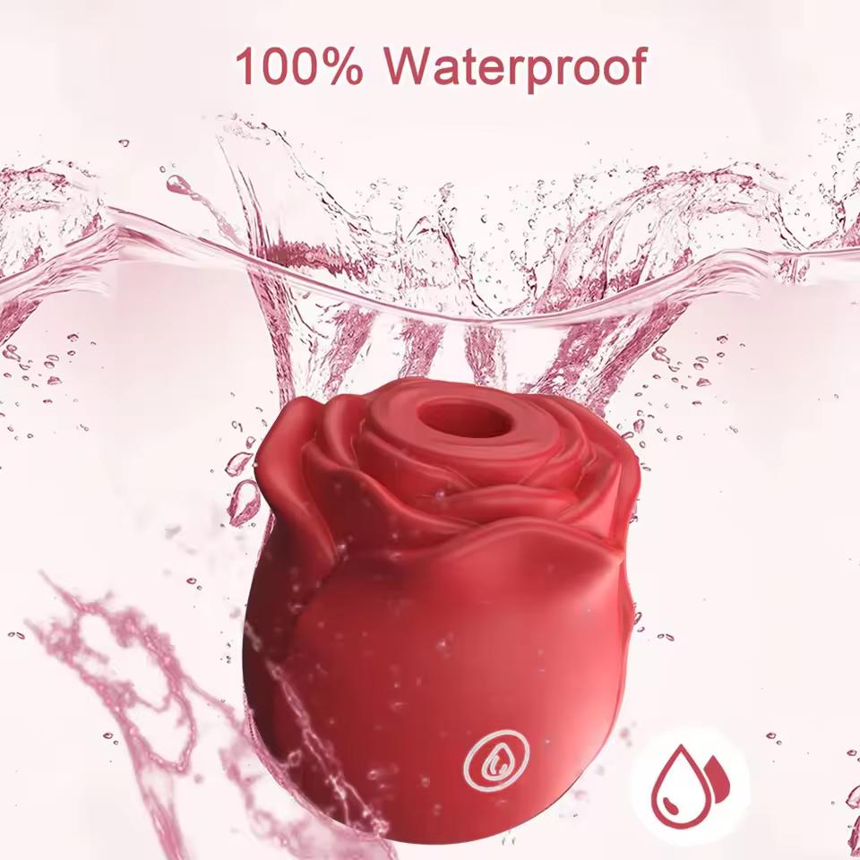 Rose Powerful Suction Vibrator for Women Clitoris Stimulator Female Oral Nipple Sucker Adult Sex Toy for Ages 18+