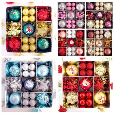 35-Piece Christmas Tree Ball Ornaments and Pendants Set