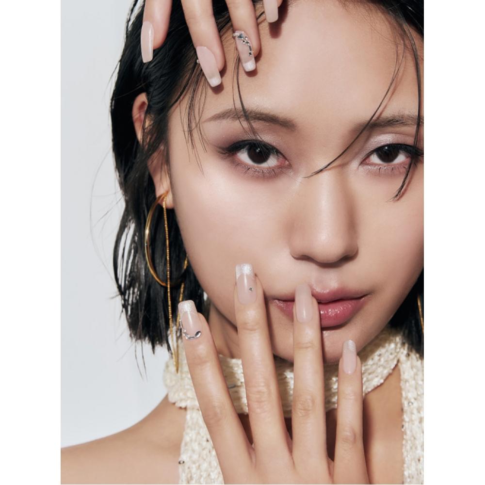 Muzmak Reusable Glam Nail Tips Cinnamon Dust Square NONE