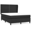 Vidaxl Continental Bed With Mattress, Black, Faux Leather 140X190 Cm