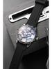 Kilo Time Men's Hollowed-Out Automatic Mechanical Watch with Wormhole Concept & Xenon Design—Stylish for Students