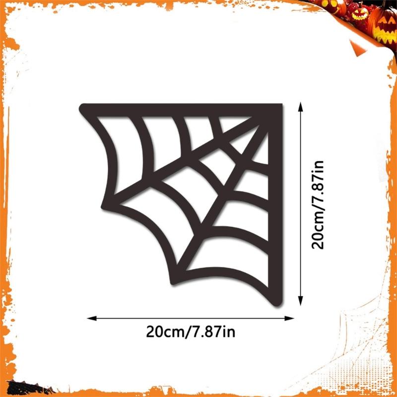 Wooden Spiders Web Door Frame Decors Halloween Door Corner Sign Decorations,Spiders Web Wooden Door Frame Decorations