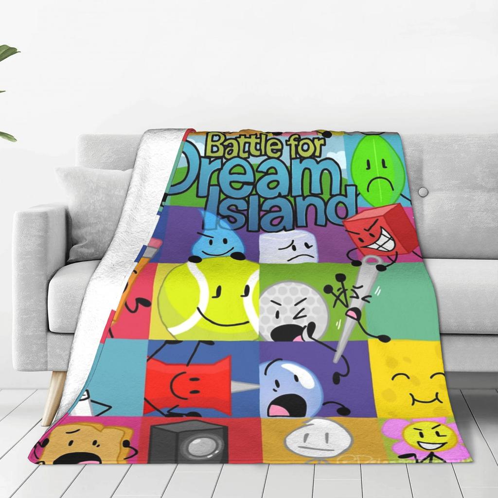 BFDI Battle for Dream Island Inanimate Blanket Multiple Sizes Super Soft Cozy  Throw Blankets for Sofa Couch and Bed