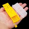 4/8/12Pcs Beekeeping Transport Cages Yellow White Bees Queen Post Room Cage Plastic Queen Prisoner Bee Cage Apiculture Tools