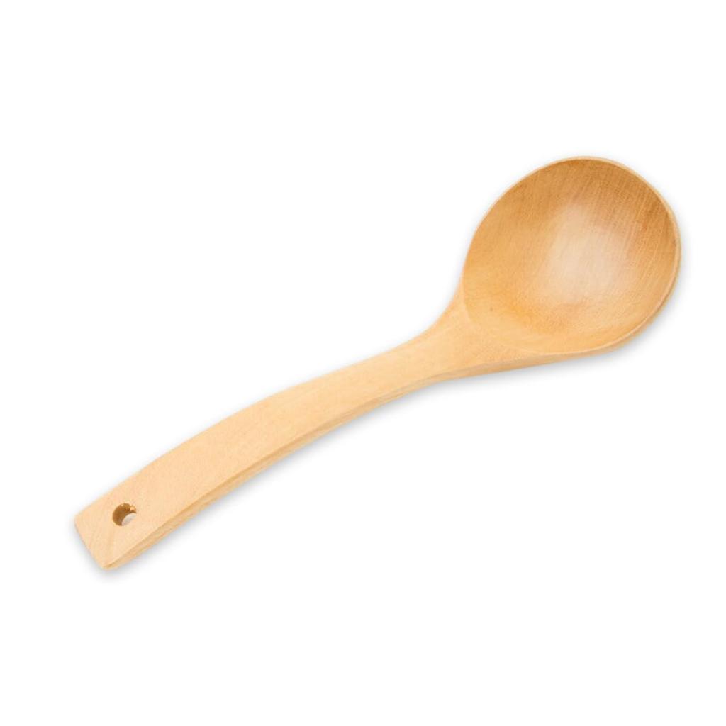 Large Wooden Current model J-kitchens Ladle, Natural, 27.5x9cm,