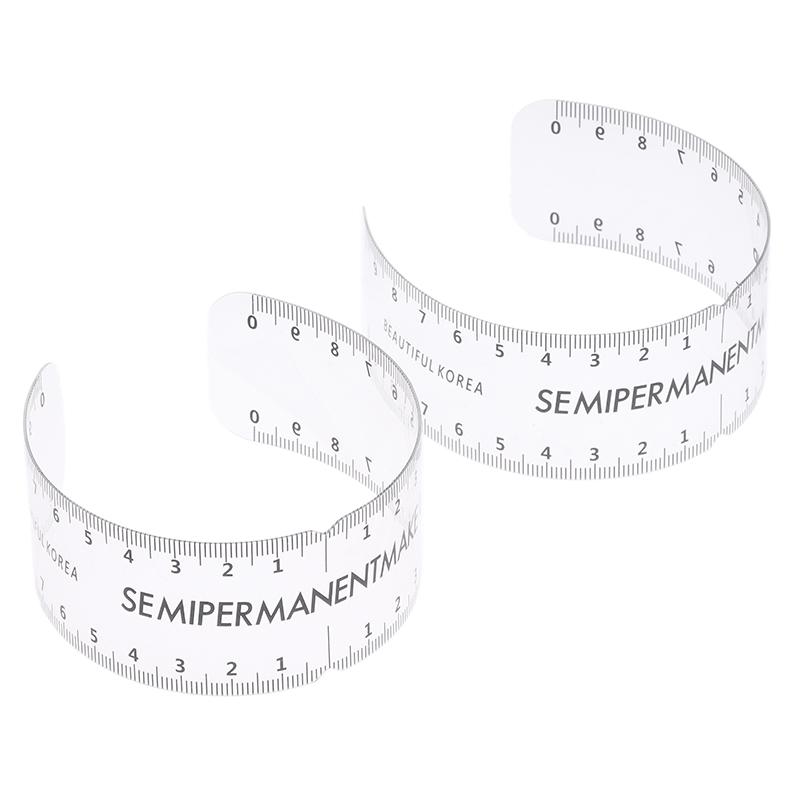 1/5Pcs Universal Reusable Semi Permanent Makeup Guide Ruler Measure Tools Eyebrow Stencil Template Grooming Brow Shaping Styling