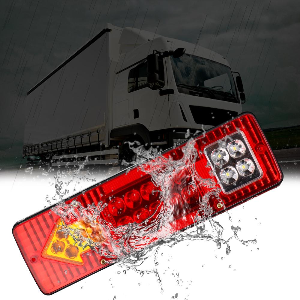 Car Light Assembly Reversing Lights Turn Signal Lamp Stop Lights 19LED Tail Lights 12V 24V For Trailer Lorries Boat Truck