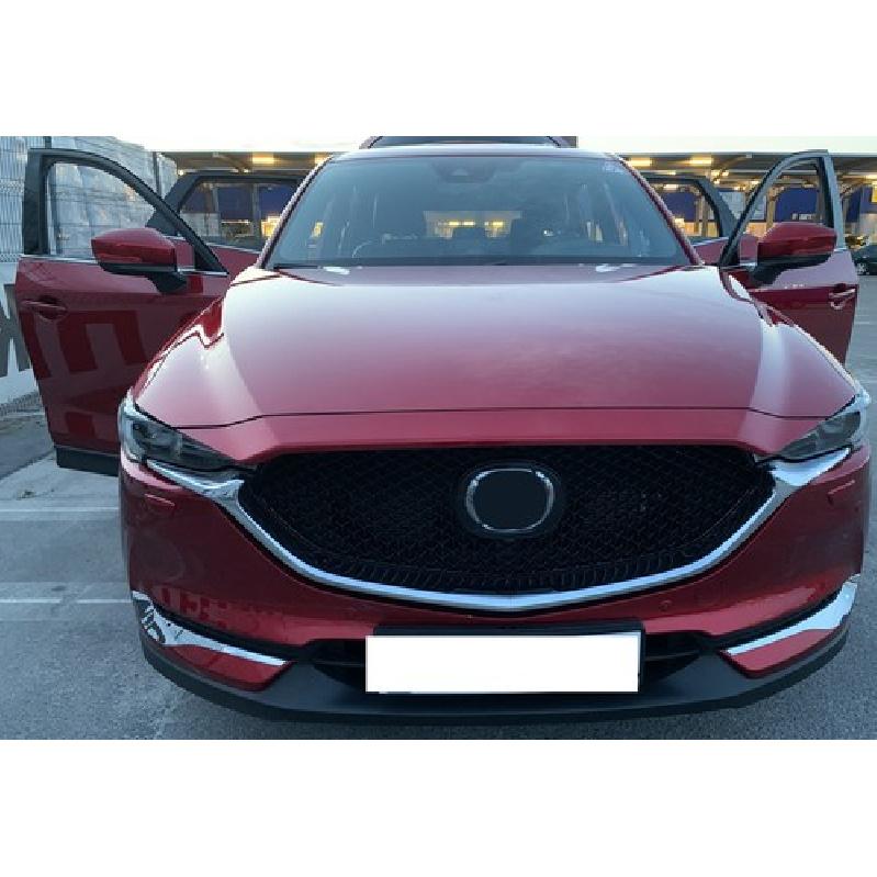 For Mazda CX-5 CX5 KF 2017-2021 Chrome Front Fog Light Lamp Eyelid Cover Trim