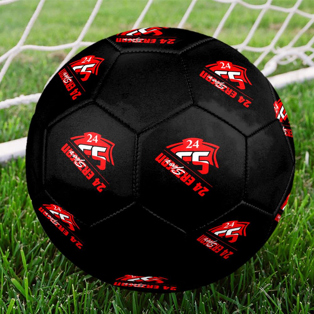 24 Erzincanspor Indoor Soccer Ball Colorful All Ages Size 5 Machine Stitched PVC Competition Ready Durable High-Bounce