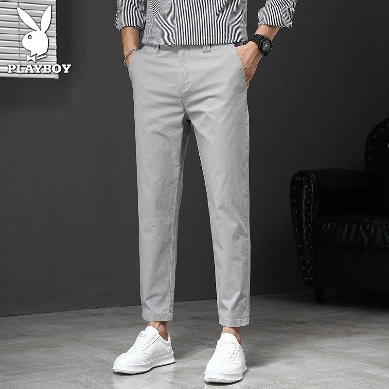 PLAYBOY Men's Straight-Leg Casual Business Pants