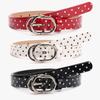 Dainty Buckle Metal Buckle Belt Thin Design Decorative Leather Belt Thin Women Belt  Y2K Fashion