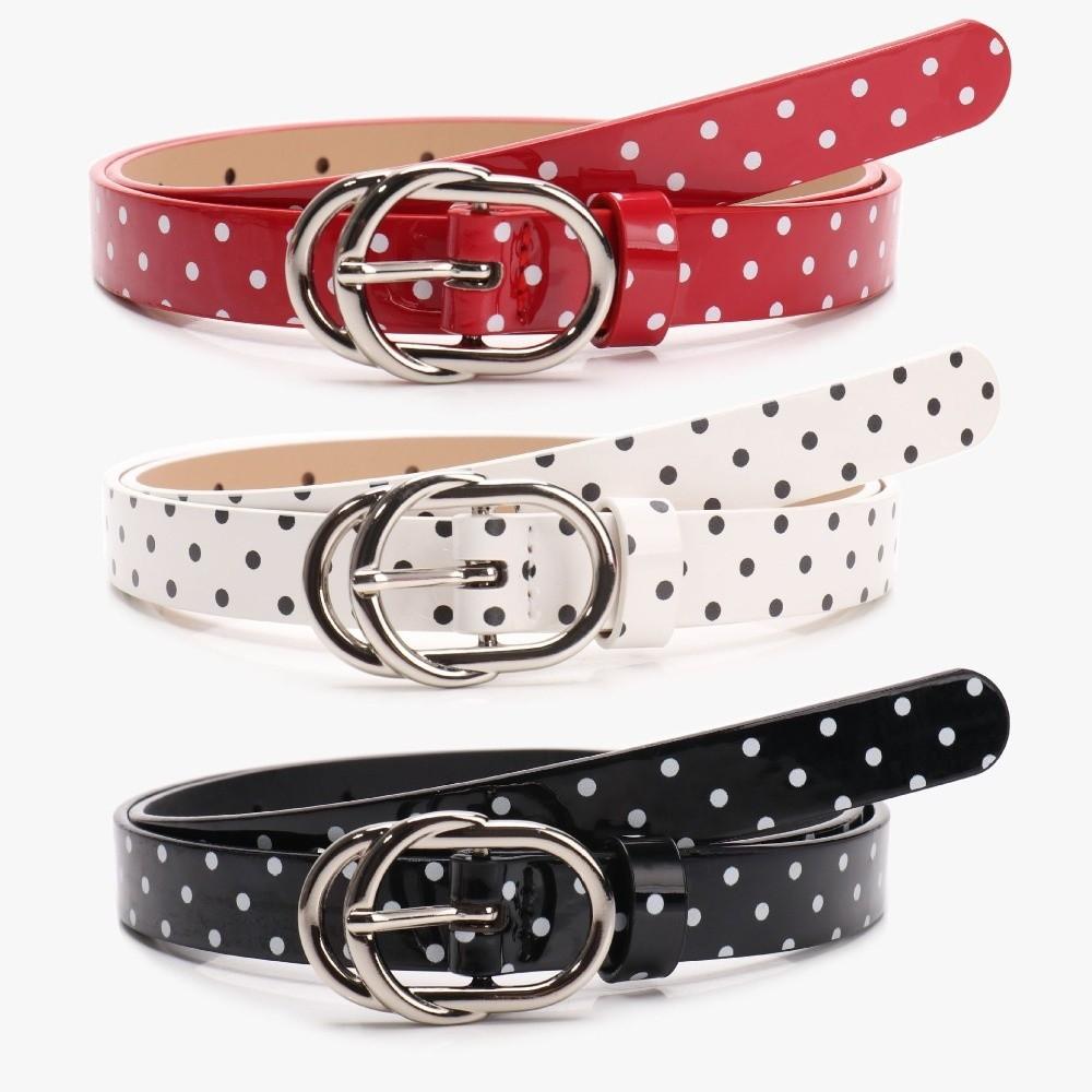 Dainty Buckle Metal Buckle Belt Thin Design Decorative Leather Belt Thin Women Belt  Y2K Fashion